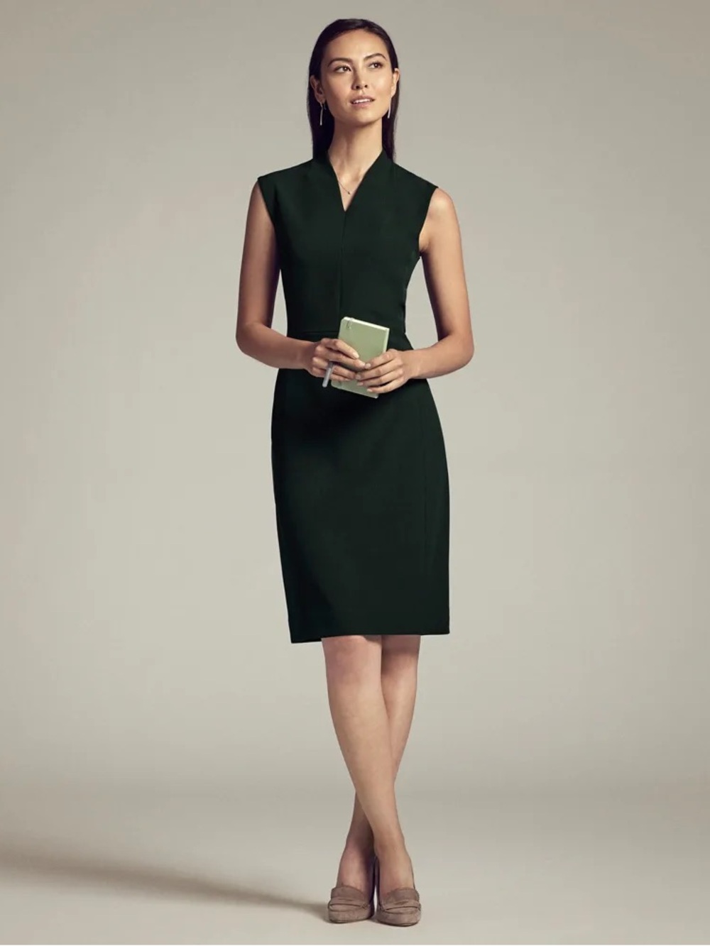 MM LAFLEUR The Aditi Dress in Deep Forest Green